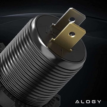 Автомобильное зарядное устройство Alogy Mini Car Charge со светодиодной розеткой для мотоциклов обеспечивает питание