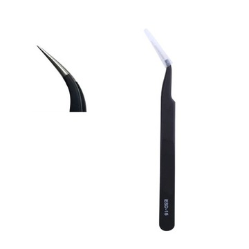 PĘSETA DO PRZEDŁUŻANIA RZĘS ZAKRZYWIONA CZARNA