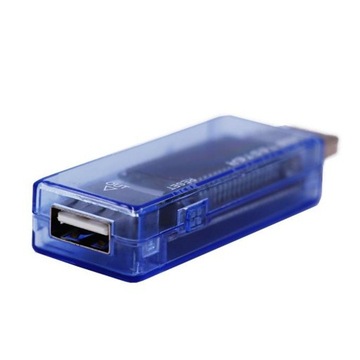 Cyfrowy miernik mocy USB Multimetr prądu i wieku 3 w 1 Niebieski