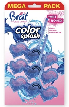 Kostka do WC Kostka Toaletowa Brait Sweet Flowers TRIO 3x45g