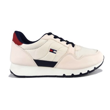 Buty Młodzieżowe sportowe sneakersy Białe (40)