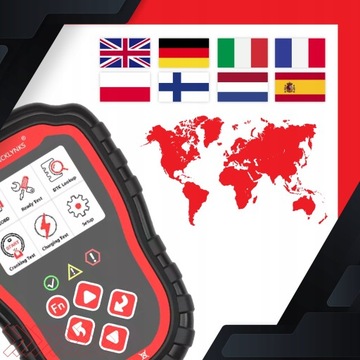 Diagnostyczny Tester OBD2 PL Menu Interfejs OBDII ELM327 Skaner Błędów PRO