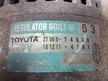 ALTERNÁTOR 27060-74630 TOYOTA CAMRY IV XV20 96-01 2.2
