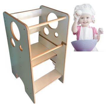 KITCHEN HELPER pomocnik kuchenny POLSKI regulowany MDF SOLIDNY biały