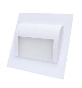 Oprawa schodowa LED 12V DECORUS 1,2W (100lm) b.ciepła puszki 60 biały IDEA
