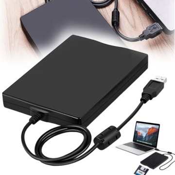 Externí Disketová Jednotka Kompatibilní S Rozhraním USB1.1/2.0 Černá
