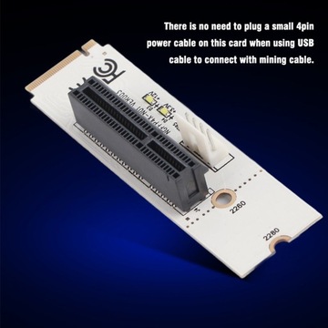АДАПТЕР NGFF M.2 НА PCI-E X4 С КАБЕЛЕМ ПИТАНИЯ SATA