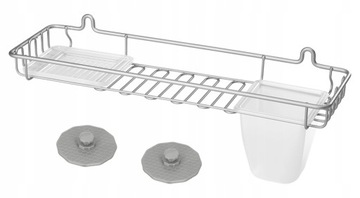 PÓŁKA POD LUSTRO ŚCIENNA ŁAZIENKI ORGANIZER SWISS
