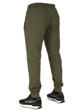 Dres spodnie męskie dresowe XL khaki ze ściągaczem jogger