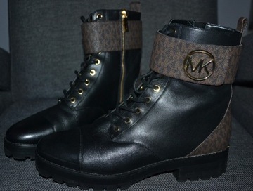 MICHAEL KORS TATUM Boots Nowe Buty Skórzane Damskie 9M Oryginalne 100%