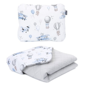 Kocyk dla dzieci MINKY PIK+poduszka 75x100 LETNI