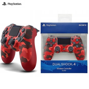 Беспроводной коврик для PS4 камуфляжный красный