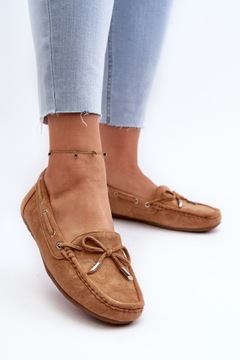 ЖЕНСКИЕ ЗАМШЕВЫЕ МОКАСИНЫ CAMEL 38