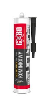 Uszczelniacz kominkowy CX-80 99.070 czarny 300 ml