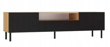 Szafka RTV Stolik salon Pod TV Ryflowana 160cm artisan Lamele