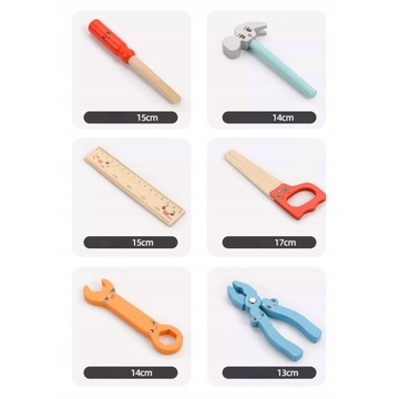 НАБОР 52 ШТ. ЗАБАВНЫЙ ДЕРЕВЯННЫЙ ЯЩИК ДЛЯ ИНСТРУМЕНТОВ ДЛЯ МАСТЕРСКОЙ ДЛЯ ДЕТЕЙ XXL