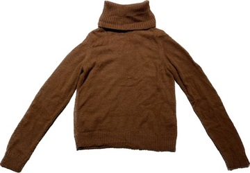 Sweter z golfem damski VILA brązowy S