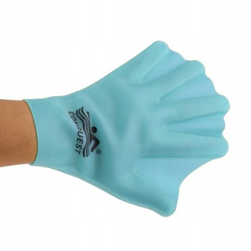 1 пара силиконовых перчаток для плавания с веслом