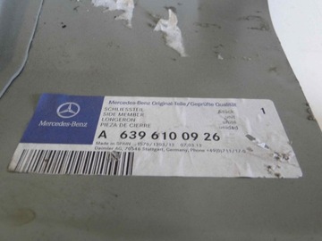 MERCEDES VITO V CLASS W448 448 РАМА НИЖНЯЯ D-СТОЙКА