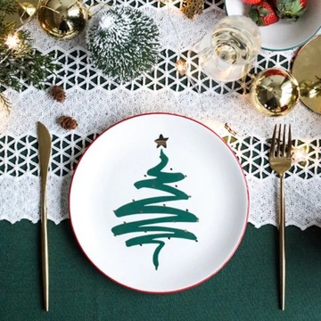 Скандинавская керамическая посуда, позолоченная тарелка, набор чашек, кофейная кружка, посуда