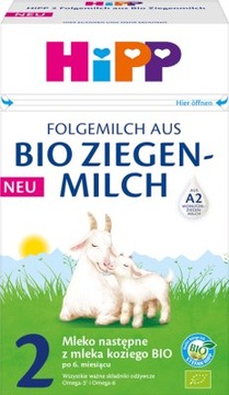Hipp 2 Mleko nastepne z mleka, koziego Bio , 400g
