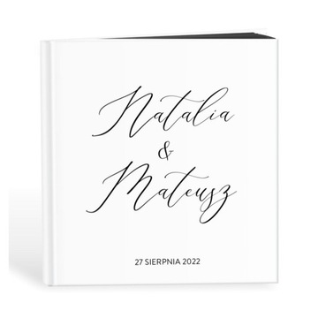 Гостевая книга на свадьбу VELVET, черные открытки и элегантные открытки с именами
