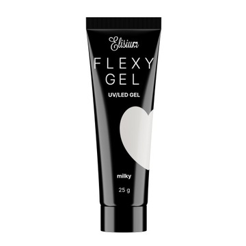УФ-светодиодный гель для ногтей Milky Flexygel System Бесцветный, отверждаемый - 70