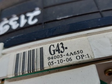 PŘÍSTROJOVÁ DESKA BUDÍK HYUNDAI H1 2.5 CRD 94003A4A650