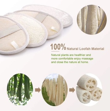Натуральная губка для мытья тела LOOFAH Eco Plant