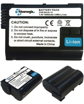 BATERIA AKUMULATOR DO NIKON EN-EL15 V1 Z7 II Z6 Z5 D810 D810A 1900MAH
