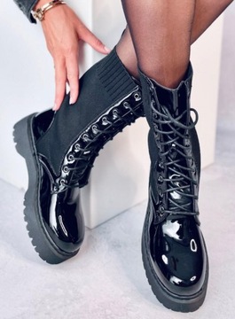 Workery skarpetkowa cholewka SOKS BLACK 37