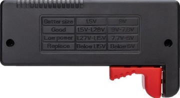 Cyfrowy tester miernik baterii ogniw AA AAA R9 LR CR 18650