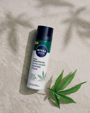 NIVEA MEN SENSITIVE PRO Пена для бритья с конопляным маслом 200мл