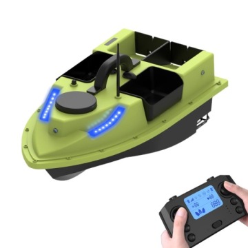 Лодка с GPS-приманкой D19, 600 м, 2 кг, светодиодная радиоуправляемая лодка, 2 кг, 5200 мАч, желтая