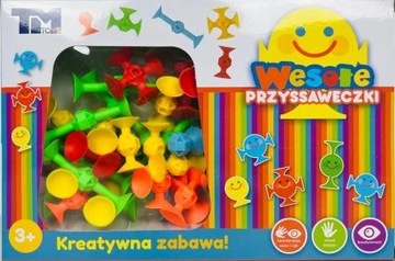 Wesołe przyssaweczki Kreatywna zabawa 35 elem.- KD