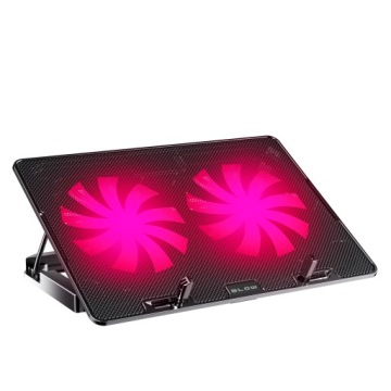 PODSTAWKA PODKŁADKA CHŁODZĄCA LAPTOP 12-17 USB LED CZERWONY 2 WENTYLATORY