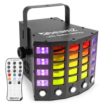 Светодиодный эффект RGBA UV Derby + стробоскоп гобо