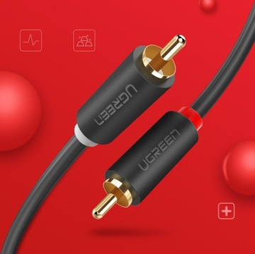 Стерео аудио-видео кабель Ugreen 2 RCA 2x Cinch 5 м хорошего качества