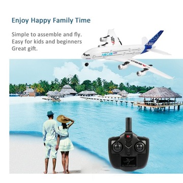 Модель самолета Wltoys XK A120 Airbus A380 3CH EPP