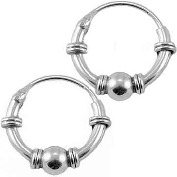 VERSIL kółka koła oponki ozdobne 14 mm SREBRO 925