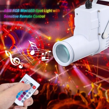 15W RGB Led Mini Spot Spot Light с дистанционным управлением