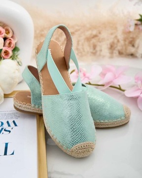 ZIELONE ESPADRYLE DAMSKIE NEVVA 39