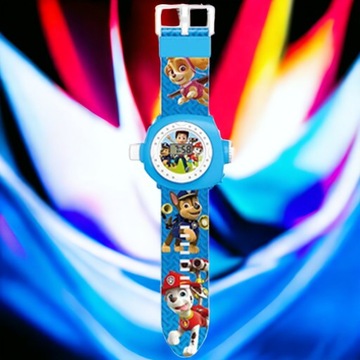 ЧАСЫ PAW PATROL С 3D-ПРОЕКТОРОМ ОТОБРАЖАЮТ ИЗОБРАЖЕНИЯ ЗНАЧКИ ПРОЕКТОР