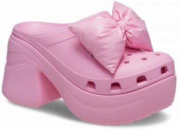 Damskie Buty Chodaki Klapki Platforma Crocs Siren Bow 208547 Clog 39-40