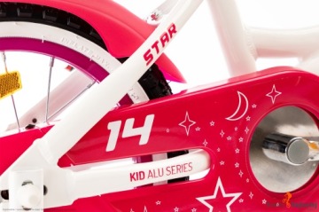 Детский велосипед 14 KARBON STAR белый ALU R23
