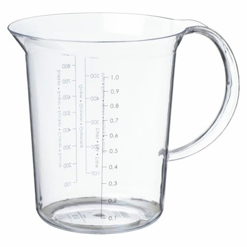 MIARKA KUCHENNA pojemnik z podziałką DZBANEK 1L