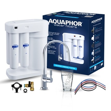 Filtr do Wody Pitnej AQUAPHOR MORION Odwrócona Osmoza Pod Zlew - 4 FILTRY