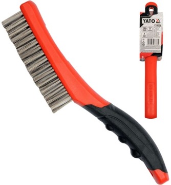 YATO SZCZOTKA DRUCIANA PLASTIKOWA RĘKOJEŚĆ 4 RZĘDY