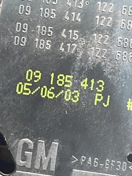 09185413 PŘEPÍNAČE STĚRAČE 1.6 64 2003 OPEL MERIVA