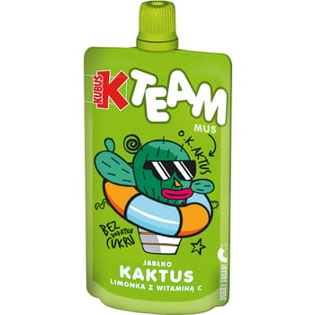 Kubuś mus team jabłko kaktus limonka z witaminą c 100 g